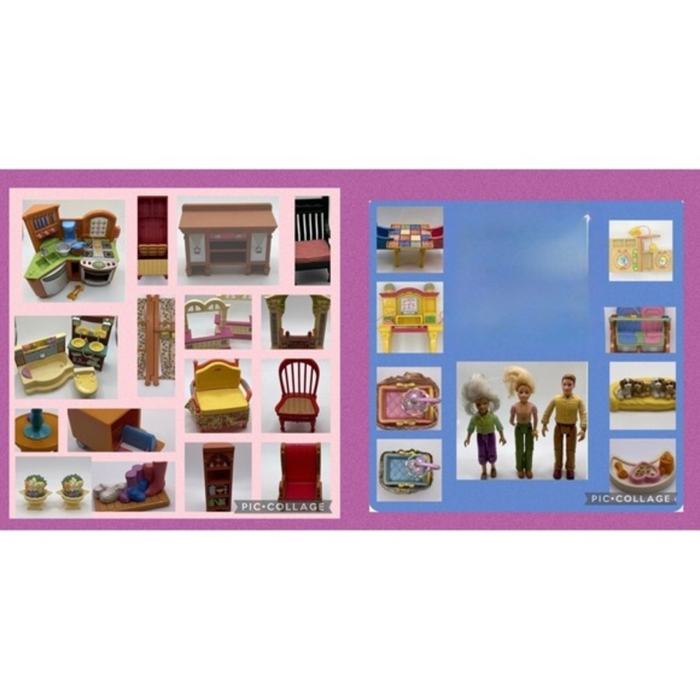 Fisher Price Loving Family Dream Dollhouse House Doll‎ Figures Furniture Lot